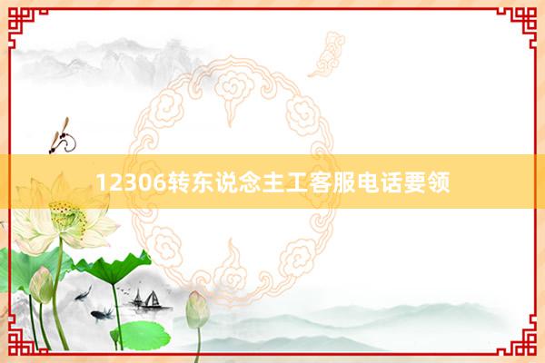12306转东说念主工客服电话要领